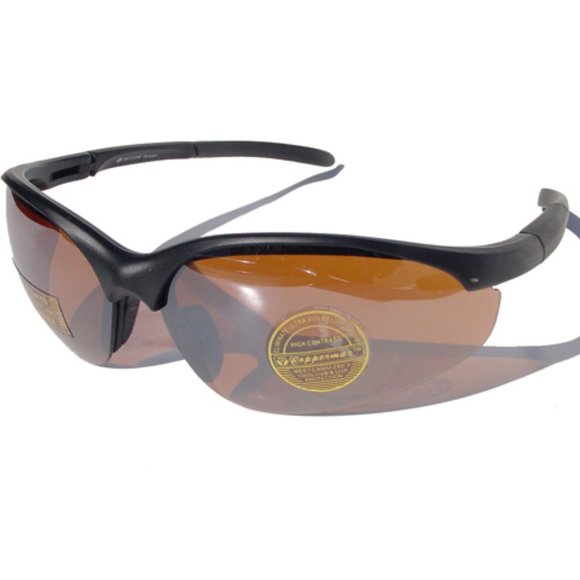 NWT Weasel style semi-rimless wrap around Sports Coppermax lens tech Sunglasses - Picture 2 of 3